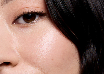 Closeup of woman’s face