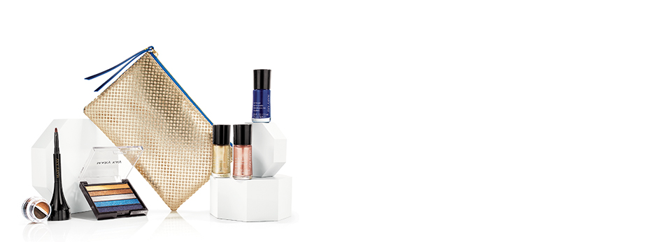 Learn how you can get this chic cosmetic bag free with your color purchase from the limited-edition Runway Bold Collection from Mary Kay.